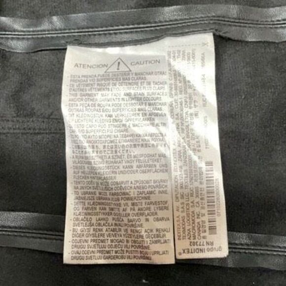 ZARA Black High Rise Back Zip Faux Leather Pleated Flared Mini Skirt Small - Picture 5 of 7